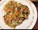 大豆とひじき入りネギ焼き作り方15写真
