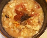 レンジで時短！ごまトマト酸辣湯うどん作り方1写真
