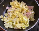簡単！キャベツとハムの和風パスタ作り方4写真