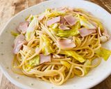 簡単！キャベツとハムの和風パスタ作り方8写真