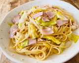 簡単！キャベツとハムの和風パスタ作り方8写真