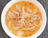 ズボラ飯♡お味噌汁リメイクの坦々風うどん作り方8写真