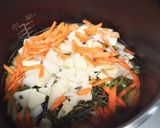 簡単早い！筍とワラビの山菜おこわ◆圧力鍋作り方3写真