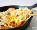 のせて焼くだけ!簡単♡お好み焼きトースト作り方7写真