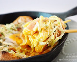 のせて焼くだけ！簡単♡お好み焼きトースト作り方7写真