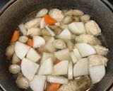 根菜ホクホク✿ごぼうと鶏団子のみそ汁作り方4写真