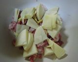 たけのこと豚肉のレンジ蒸し作り方3写真
