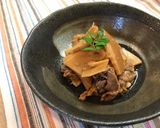*今が旬の山菜*タケノコと牛肉の含め煮作り方8写真