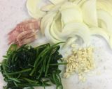 ほうれん草とベーコンの和風パスタ作り方1写真