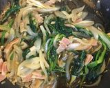 ほうれん草とベーコンの和風パスタ作り方4写真