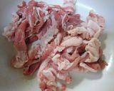 たけのこと豚肉のレンジ蒸し作り方1写真