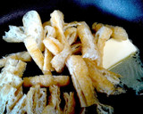 冷や飯消費！豆苗と小揚げのコク旨和風炒飯作り方4写真