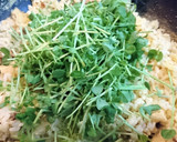 冷や飯消費！豆苗と小揚げのコク旨和風炒飯作り方6写真