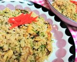 冷や飯消費！豆苗と小揚げのコク旨和風炒飯作り方8写真