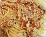 ひき肉と梅干しと大葉でさっぱり簡単パスタ作り方5写真