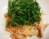 ひき肉と梅干しと大葉でさっぱり簡単パスタ作り方6写真