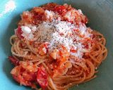 ミニトマトのトマトパスタ作り方6写真