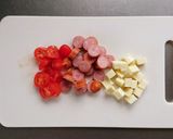 HMで簡単☆お食事系天板ケーキ。作り方1写真