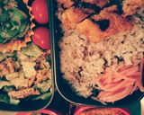 ★ミルフィーユ豚カツ弁当 在宅二人分★作り方1写真