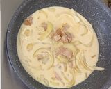 レタスたっぷりシャキシャキカルボナーラ作り方3写真