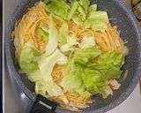 レタスたっぷりシャキシャキカルボナーラ作り方5写真