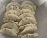人参の葉で焼き餃子作り方4写真