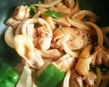 鶏肉と新玉ねぎのオイスター炒め♪作り方5写真