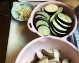 ナスと鶏肉のガリバタ醤油作り方1写真