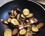 ナスと鶏肉のガリバタ醤油作り方6写真