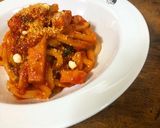 アマトリチャーナ風うどん作り方5写真