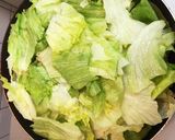 豚しゃぶ肉とレタスの味わい蒸し作り方2写真