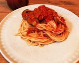 簡単♪トマトソースパスタ☆トマト缶で作る作り方7写真
