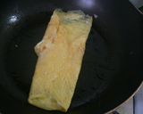 お一人様用～卵一個で～お弁当の厚焼き卵作り方4写真