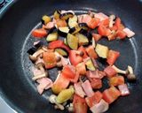 揚げ茄子としめじのトマトソースパスタ作り方11写真