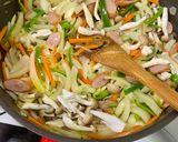 簡単！美味しい！ 焼きそば麺でナポリタン作り方2写真