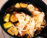 簡単♡豚バラと茄子と長ネギのおうどん作り方9写真