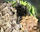 冷しゃぶときゅうりとツナの塩昆布和え作り方4写真