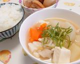 沖縄の食堂風＊具だくさん味噌汁作り方4写真