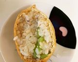 我が家の味☆山葵の茎の塩漬けいなり寿司作り方6写真
