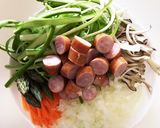 アスパラ麺入り豆乳スープ作り方2写真