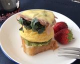週末ブランチ　ふわふわアボカドオムレツ作り方14写真