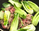 牛肉と青梗菜のオイスターソース炒め作り方2写真