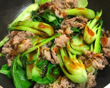 牛肉と青梗菜のオイスターソース炒め作り方3写真