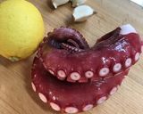 タコとレモンの塩焼きそば作り方1写真