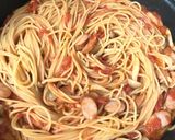 コク旨！ウインナーとしめじのトマトパスタ作り方7写真