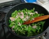 大根の葉っぱを美味しく！塩マーボー豆腐作り方5写真