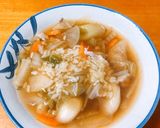 残り物野菜で作るスープたっぷりおじや♪作り方3写真
