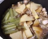 鶏肉とたけのこ•ふきの煮物作り方7写真