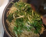 青菜とじゃこの和風パスタ作り方7写真