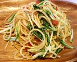 青菜とじゃこの和風パスタ作り方9写真